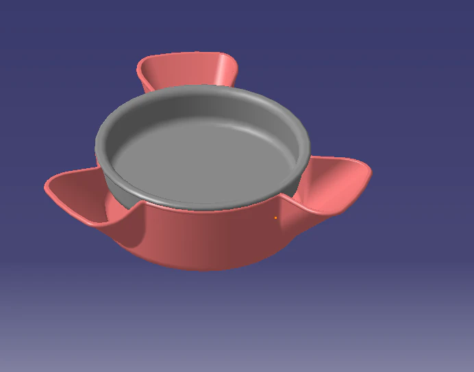 2-Piece Snack Bowl Set 3D Print Model .c4d .max .obj .3ds .fbx .stl .blend 