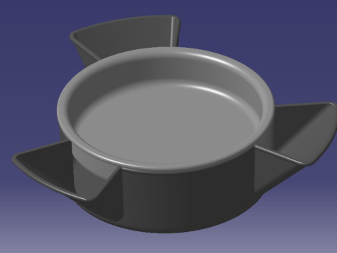 2-Piece Snack Bowl Set Modello di stampa 3D