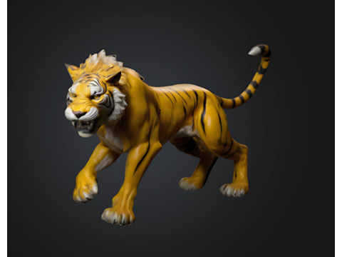 Tiger 3D Print Model