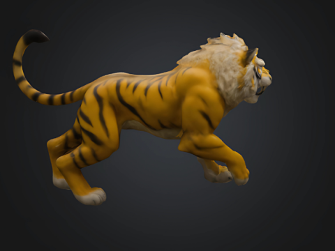 Tiger 3D-Druckmodell