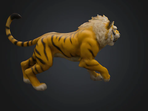 Tiger 3D Print Model