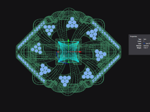 Flower Ring Split Shank 3D Druckmodell