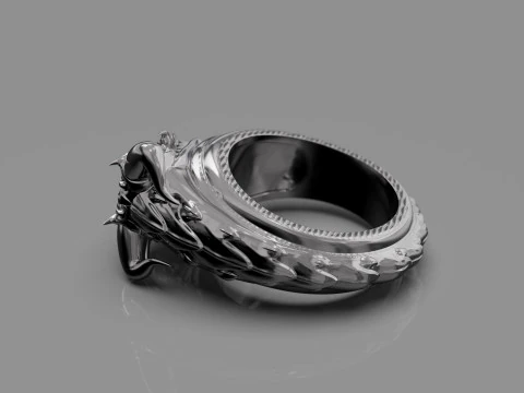 Dragon Ring Custom 3D Print Model