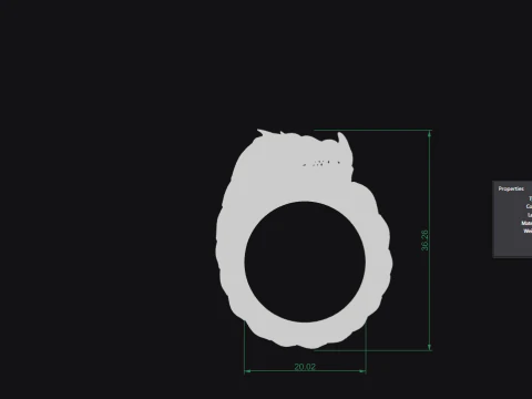 Dragon Ring Custom 3D Print Model