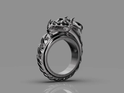 Dragon Ring Custom 3D Print Model