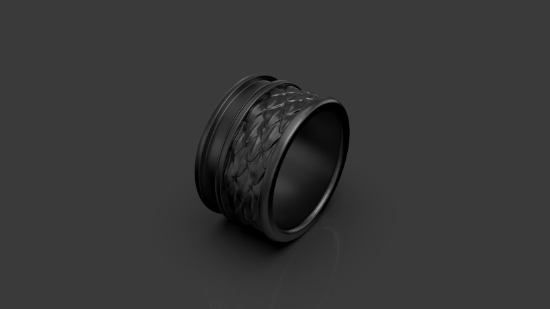 Dragon ring 3Dプリントモデル .c4d .max .obj .3ds .fbx .stl .blend 
