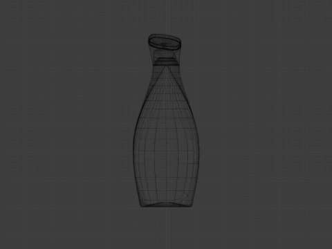 Bodi lotion bottle Model 3D