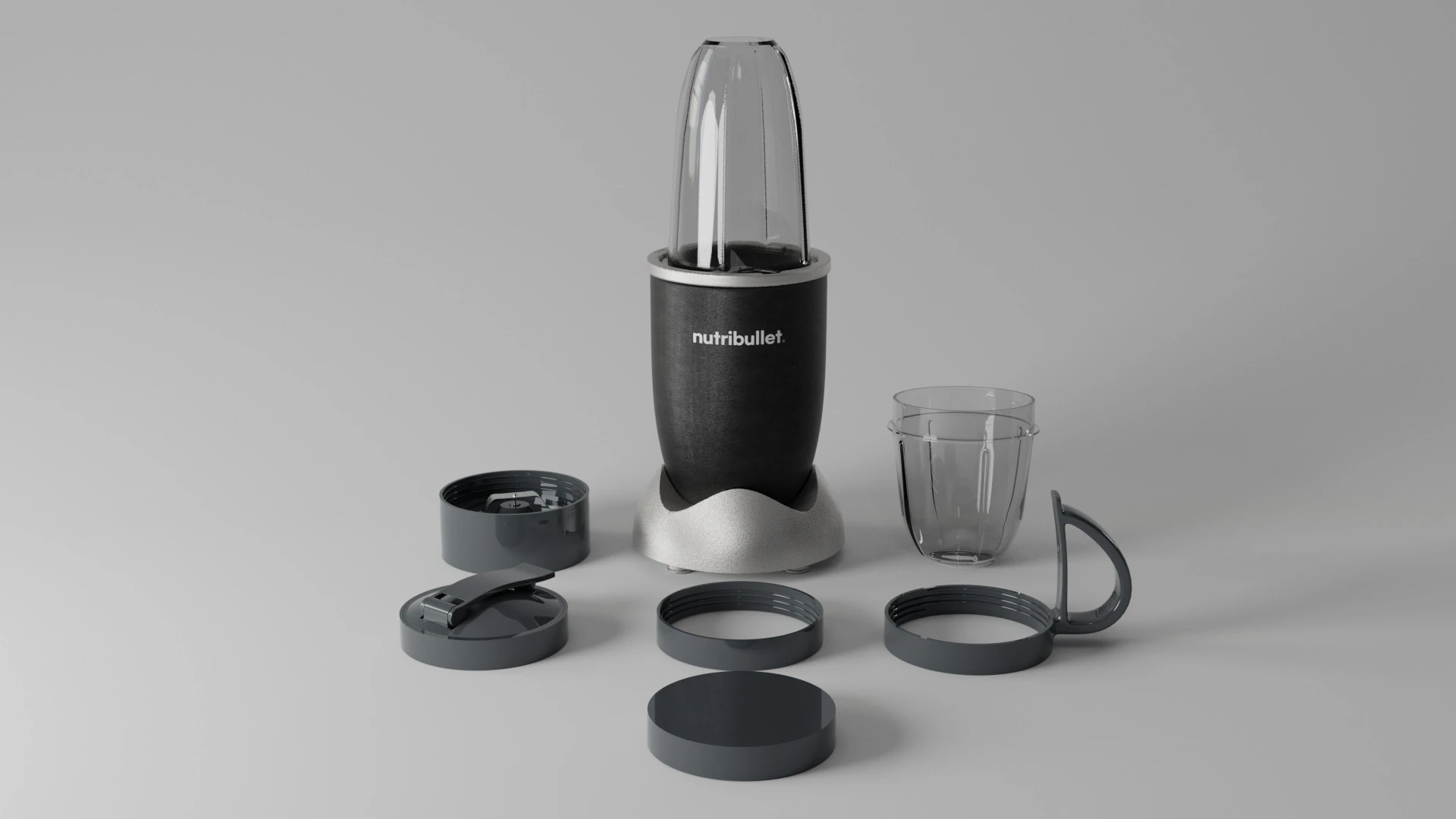 Blender Nurbullet Product 3D Model .c4d .max .obj .3ds .fbx .stl .blend