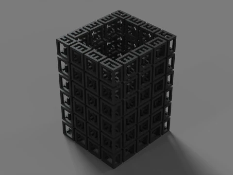 Geometria do porta-l&aacute;pis Modelo de Impressão 3D