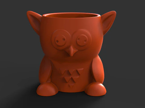 पेंसिल धारक पशु प्यारा बंडल 3D प्रिंट मॉडल