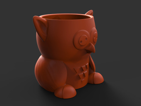 Pencil holder animal cute bundle 3D Принт Модель