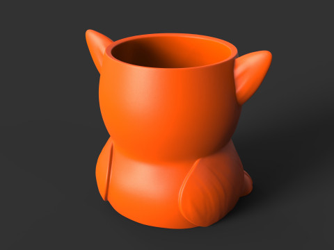 Pencil holder animal cute bundle 3D Принт Модель