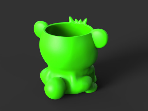 Pencil holder animal cute bundle 3D Принт Модель