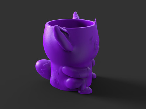 Pencil holder animal cute bundle 3D Принт Модель