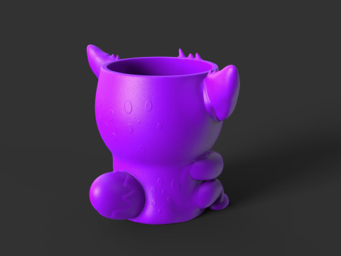 Pencil holder animal cute bundle 3D Принт Модель