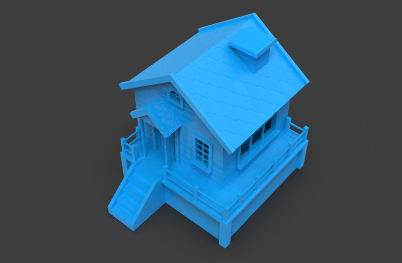 Puzzle home Model Cetak 3D .c4d .max .obj .3ds .fbx .stl .blend 