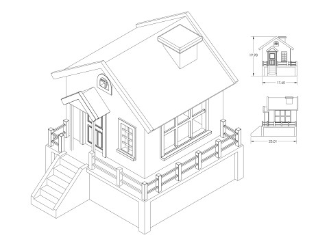 Puzzle home Model Cetak 3D