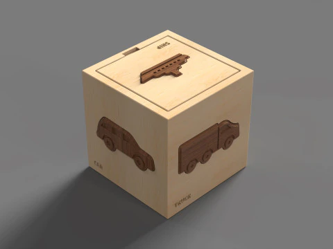 Puzzle Box Transportation 3D Print Model