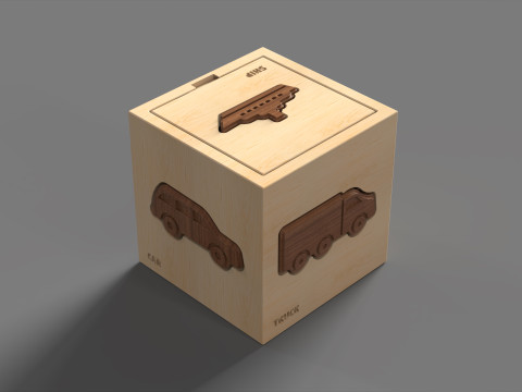 Puzzle Box Transportation 3D 打印模型