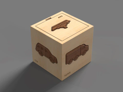 Puzzle Box Transportation 3D Print Model