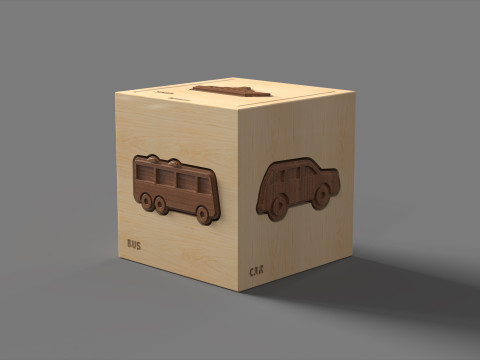 Puzzle Box Transportation 3D 打印模型