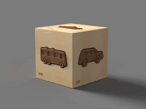 Puzzle Box Transportation 3D Print Model