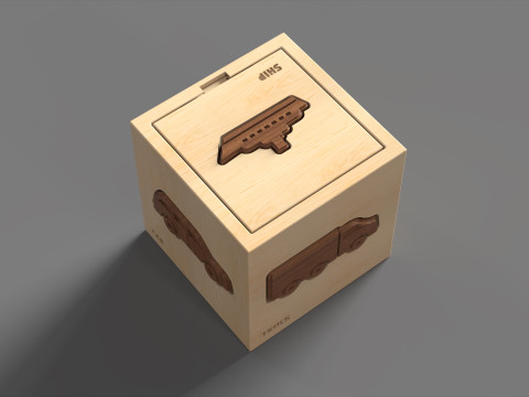 Puzzle Box Transportation 3D 打印模型