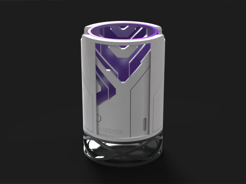 Pencil Holder CyberPunk 3D Print Model