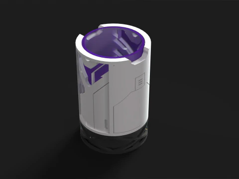 Pencil Holder CyberPunk 3D Print Model