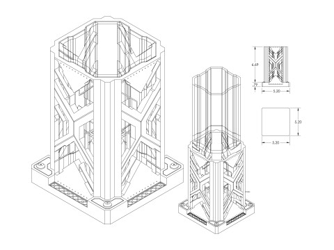 Pencil Holde CyberPunk Modello di stampa 3D