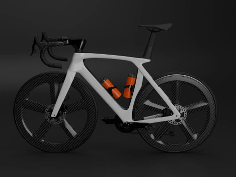 Fixie road bike style 3D Model