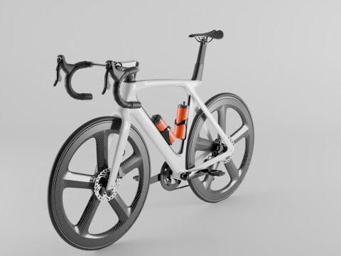 Fixie road bike style 3D Model