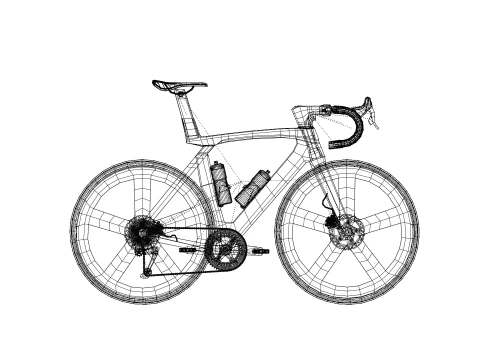Fixie road bike style 3D Model