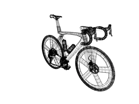 Fixie road bike style 3D Model