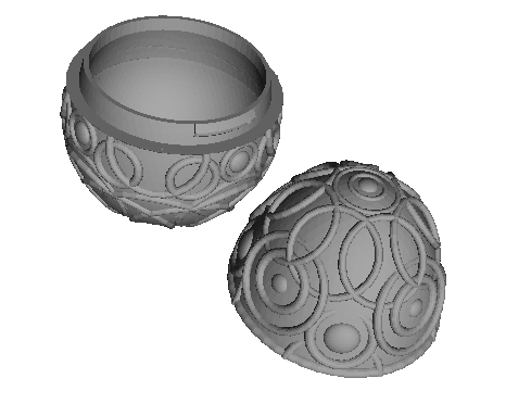 Celestial Egg Cosmic Wonder Modello di stampa 3D .c4d .max .obj .3ds .fbx .stl .blend