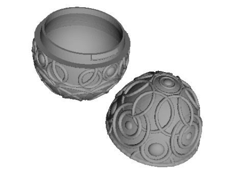 Celestial Egg Cosmic Wonder Modello di stampa 3D