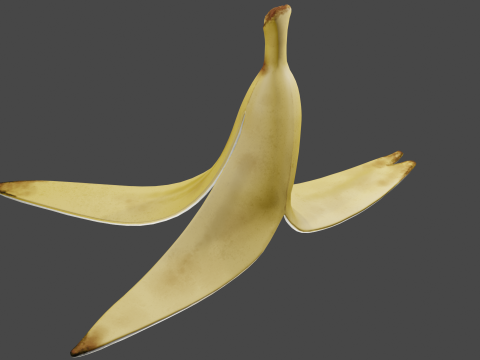 Banana Peel 3D Model