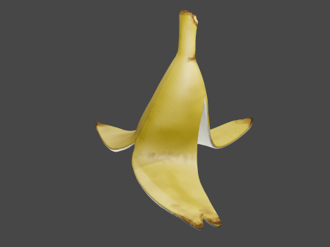 Banana Peel 3D Model