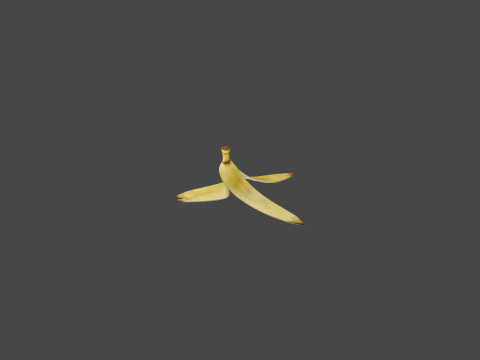 Banana Peel 3D Model