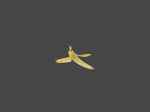 Banana Peel 3D Model