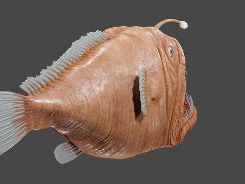 Angler fish 3D-Modell
