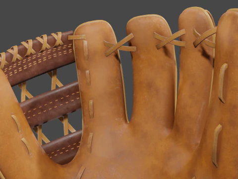 Baseball Gloves 3D Model