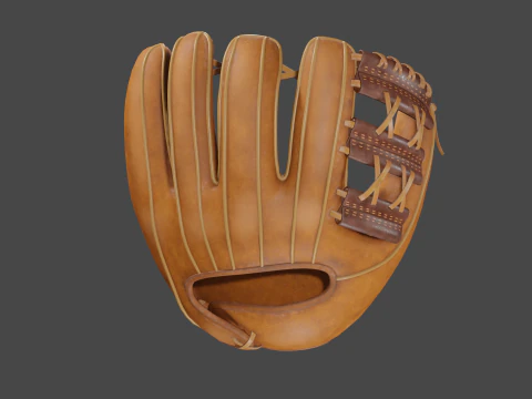 Baseball Gloves 3D Model