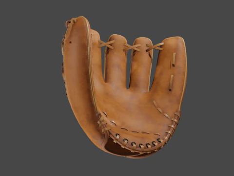 Baseball Gloves 3D Model