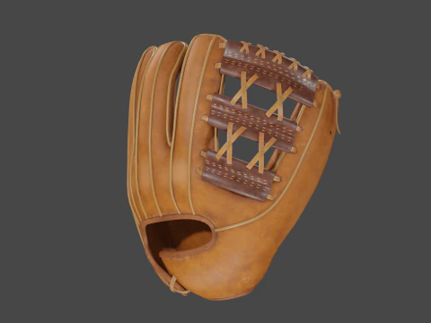 Baseball Gloves 3D Model