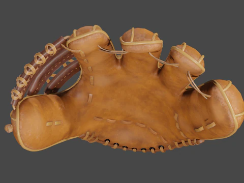 Baseball Gloves 3D Model