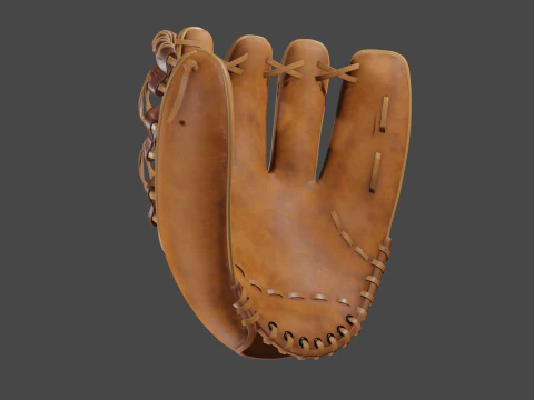 Baseball Gloves 3D Model