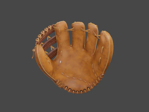 Baseball Gloves 3D Model