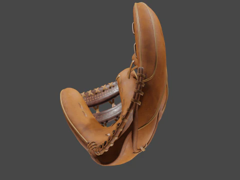 Baseball Gloves 3D Model