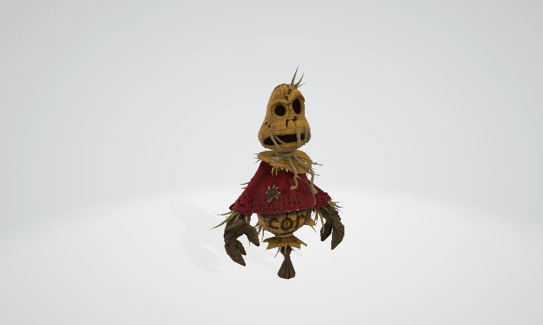 Scare crow 3D Model .c4d .max .obj .3ds .fbx .stl .blend 